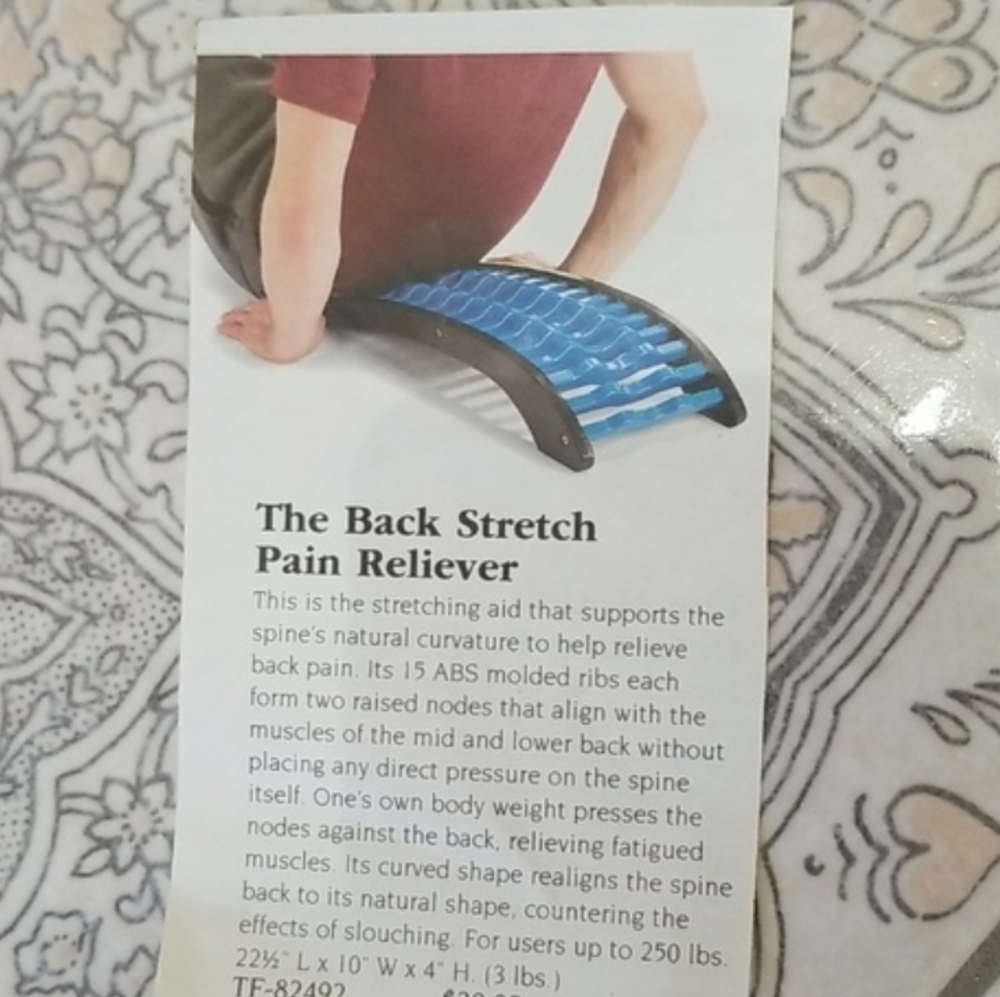 Seen On "The Price Is Right" !! Back Pain Reliever Stretcher